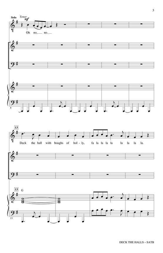 Deck the Hall - noty pro sbor SATB