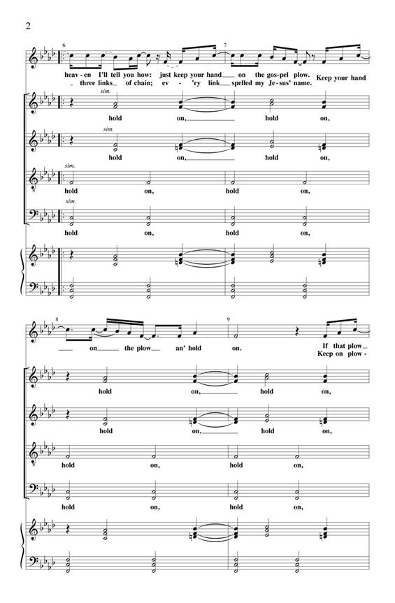 Hold On - pro sbor SATB