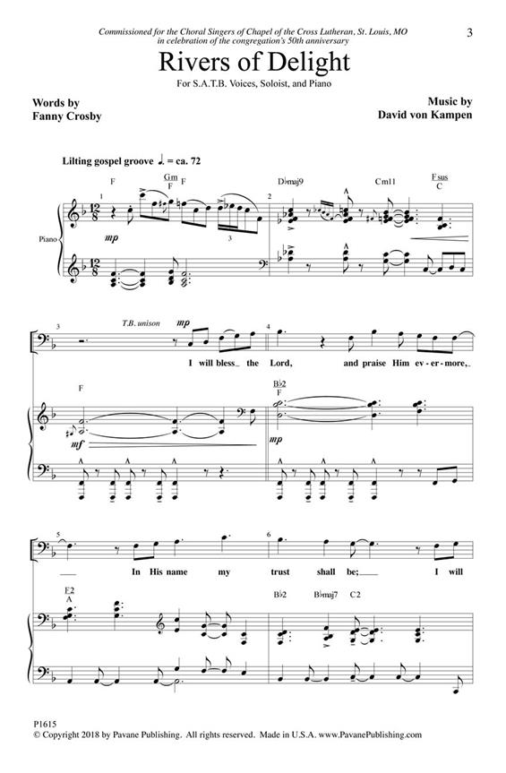 Rivers of Delight - pro sbor SATB