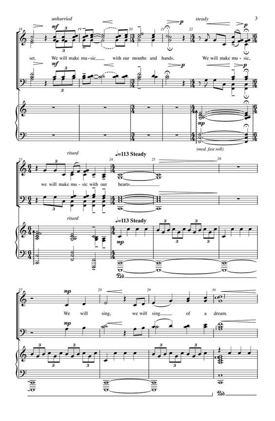 We Will Sing of a Dream - pro sbor SATB