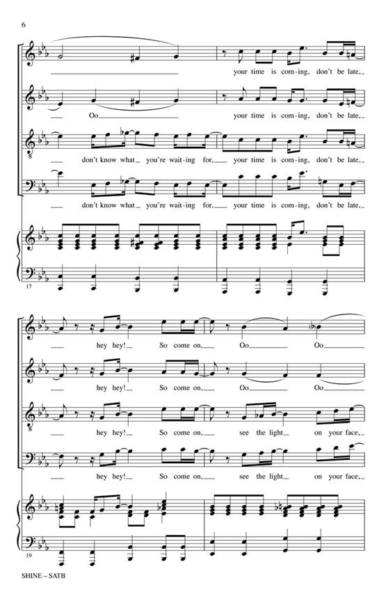 Shine - Voices Rising - pro sbor SATB