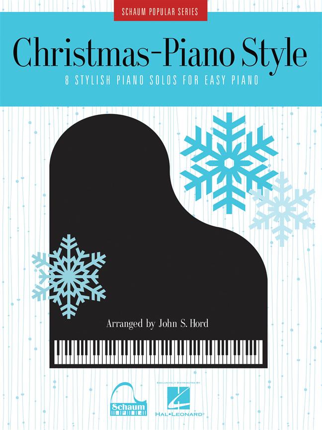 Christmas - Piano Style - 8 Stylish Piano Solos for Easy Piano Schaum Popular Series klavír kniha pro děti