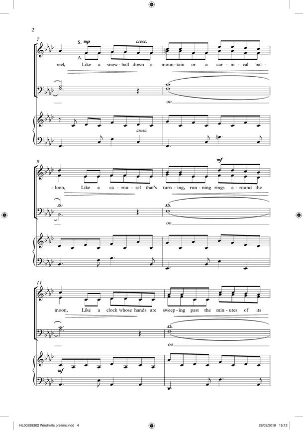 The Windmills of your Mind - Les moulins de mon coeur - pro sbor SATB