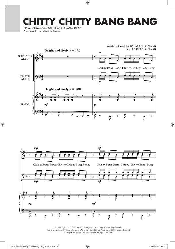 Chitty Chitty Bang - pro sbor SATB