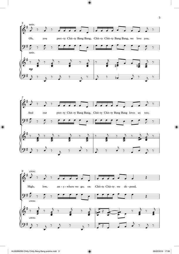 Chitty Chitty Bang - pro sbor SATB