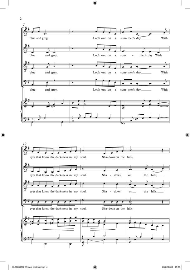 Vincent (Starry Starry Night) - pro sbor SATB