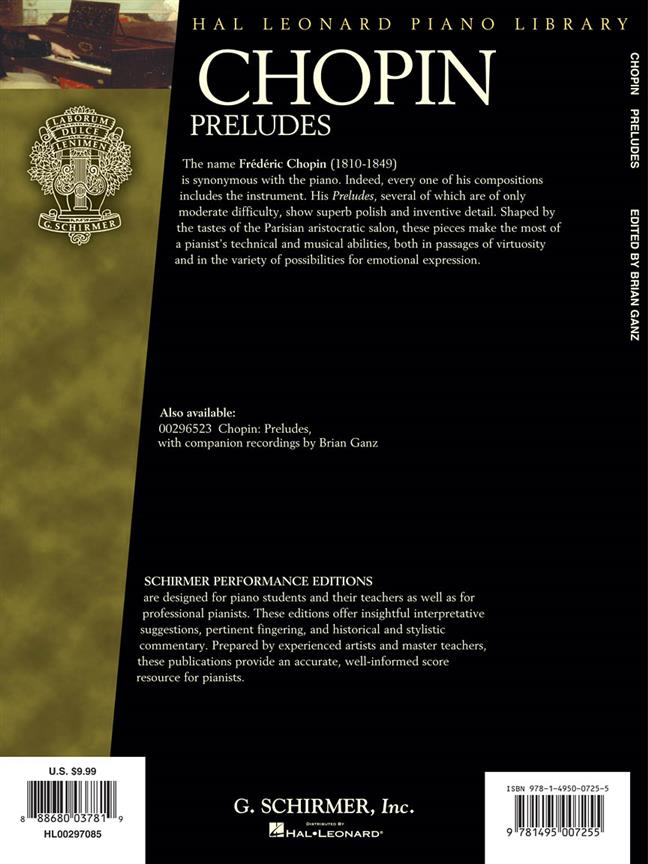 Preludes - klasické skladby pro klavír