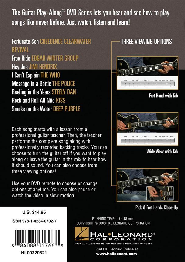 Rock Hits - Guitar Play-Along DVD Volume 6