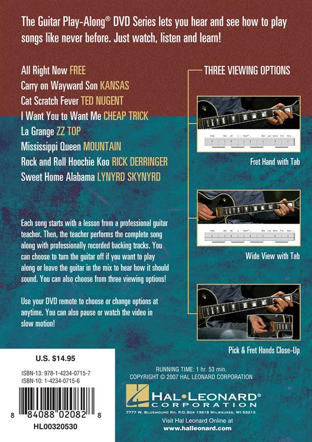 Classic Rock - Guitar Play-Along DVD Volume 1