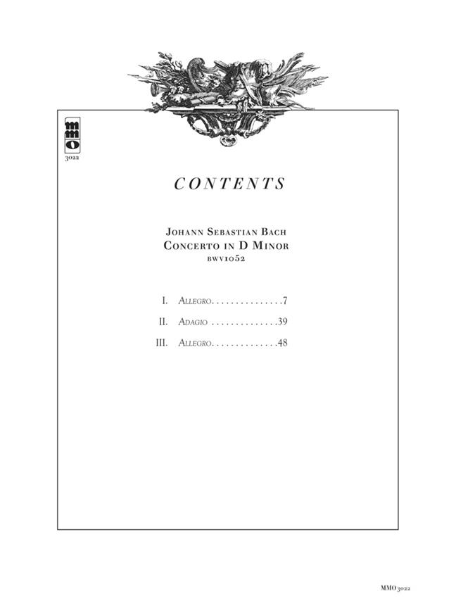 Concerto in D Minor BWV1052 - Piano Book/2-CD Pack - klasické skladby pro klavír