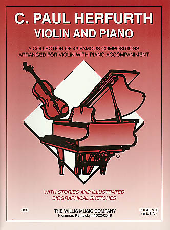 Violin and Piano - A Collection of 43 Famous Compositions Arranged for Violin with Piano Accompaniment - noty na klavír