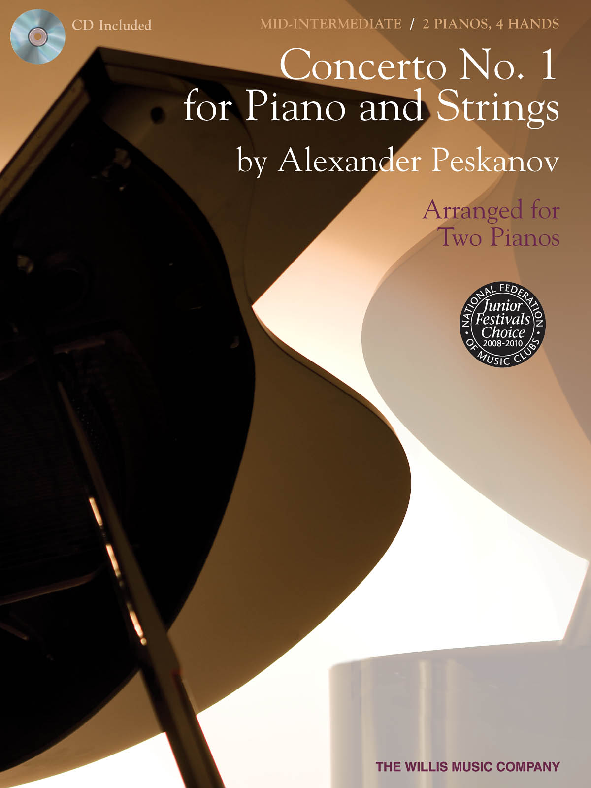 Concerto No. 1 for Piano and Strings - National Federation of Music Clubs 2014-2016 Selection Arranged for Two Pianos - noty na klavír