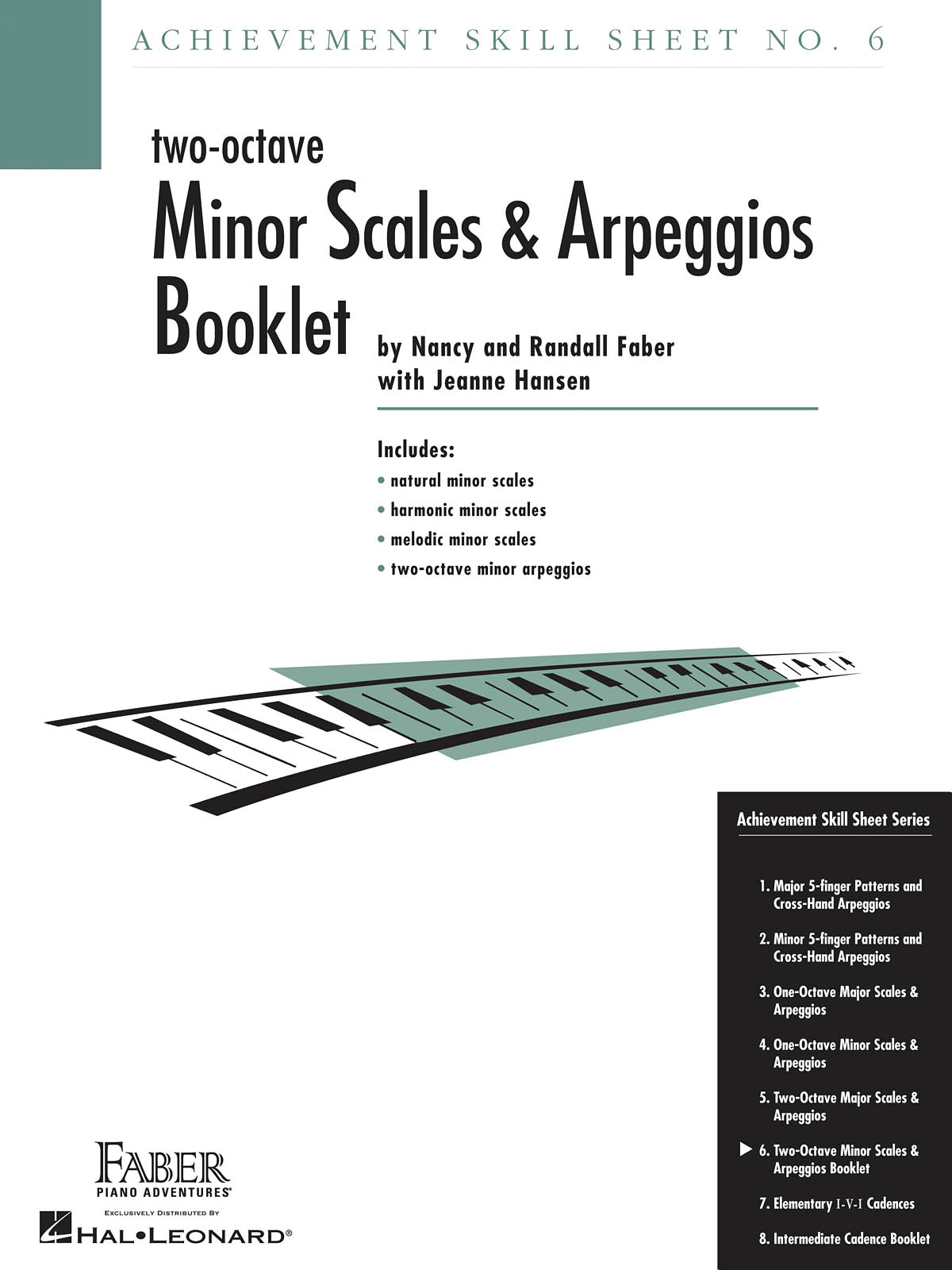 Achievement Skill Sheet No. 6:  - Two-Octave Minor Scales & Arpeggios - noty na klavír