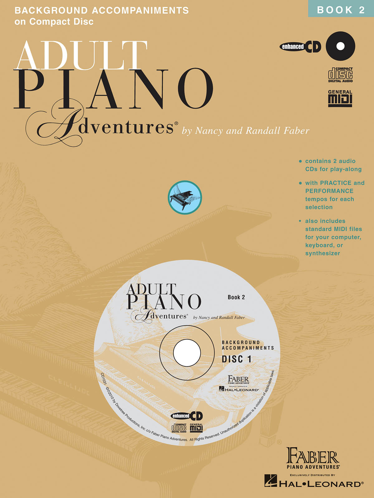 Adult Piano Adventures All-in-One Lesson Book 2 - CDs Only