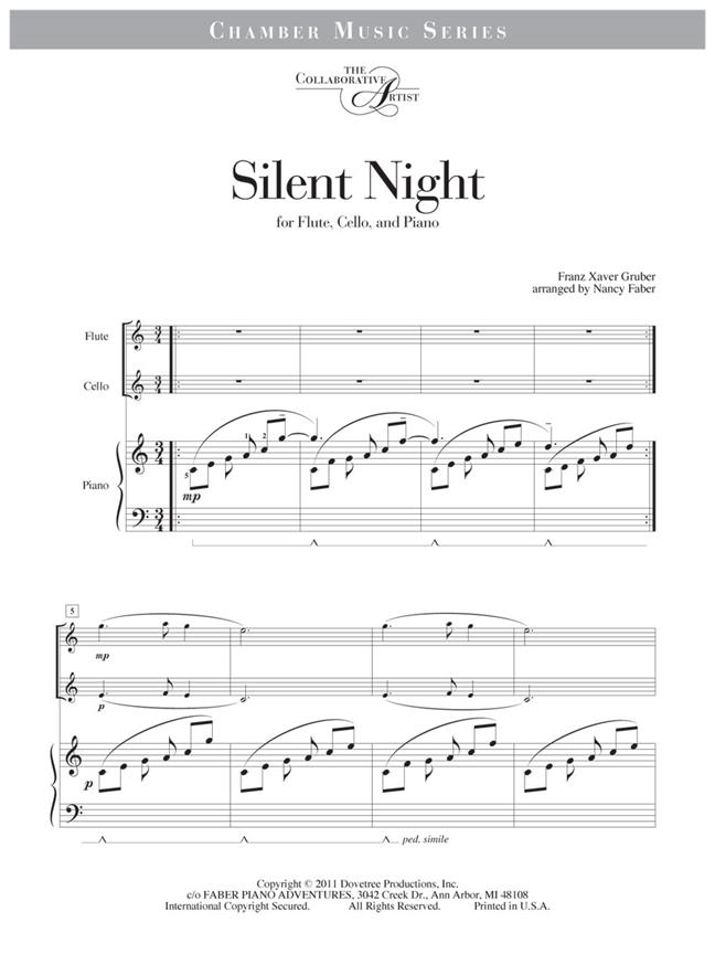 Silent Night - The Collaborative Artist Chamber Music Series - noty na klavír