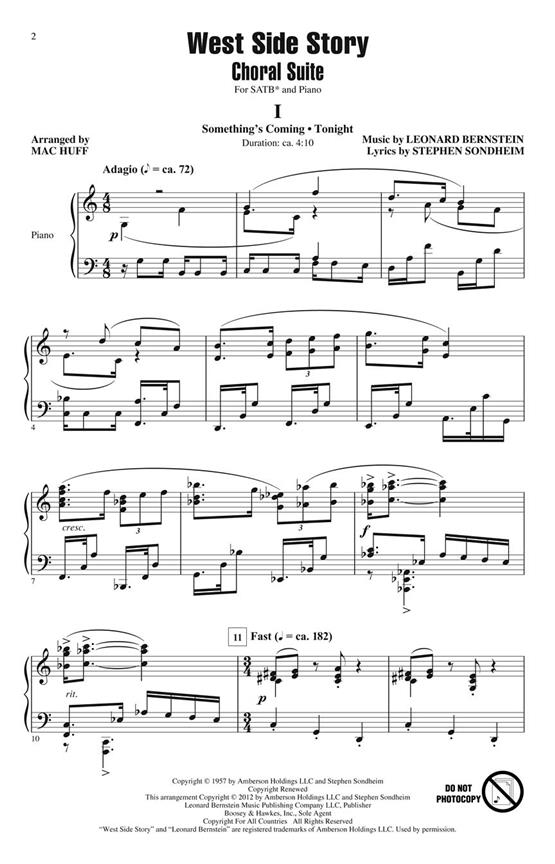 West Side Story - noty pro sbor SATB