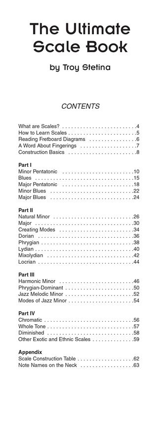 The Ultimate Scale Book - pro kytaru