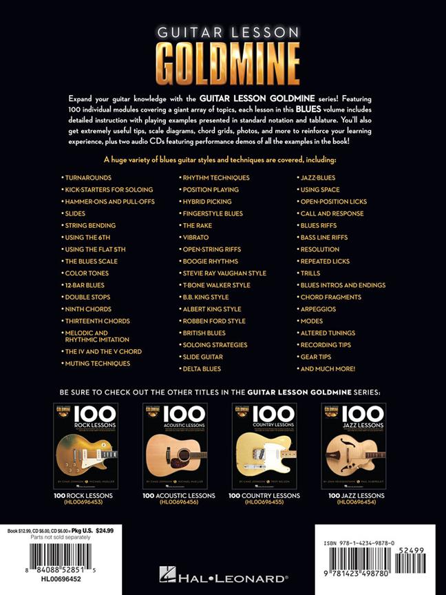 100 Blues Lessons - Guitar Lesson Goldmine Series - pro kytaru