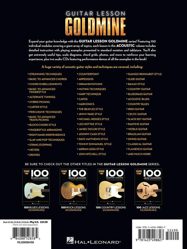 Guitar Lesson Goldmine 100 Acoustic Lessons - pro kytaru