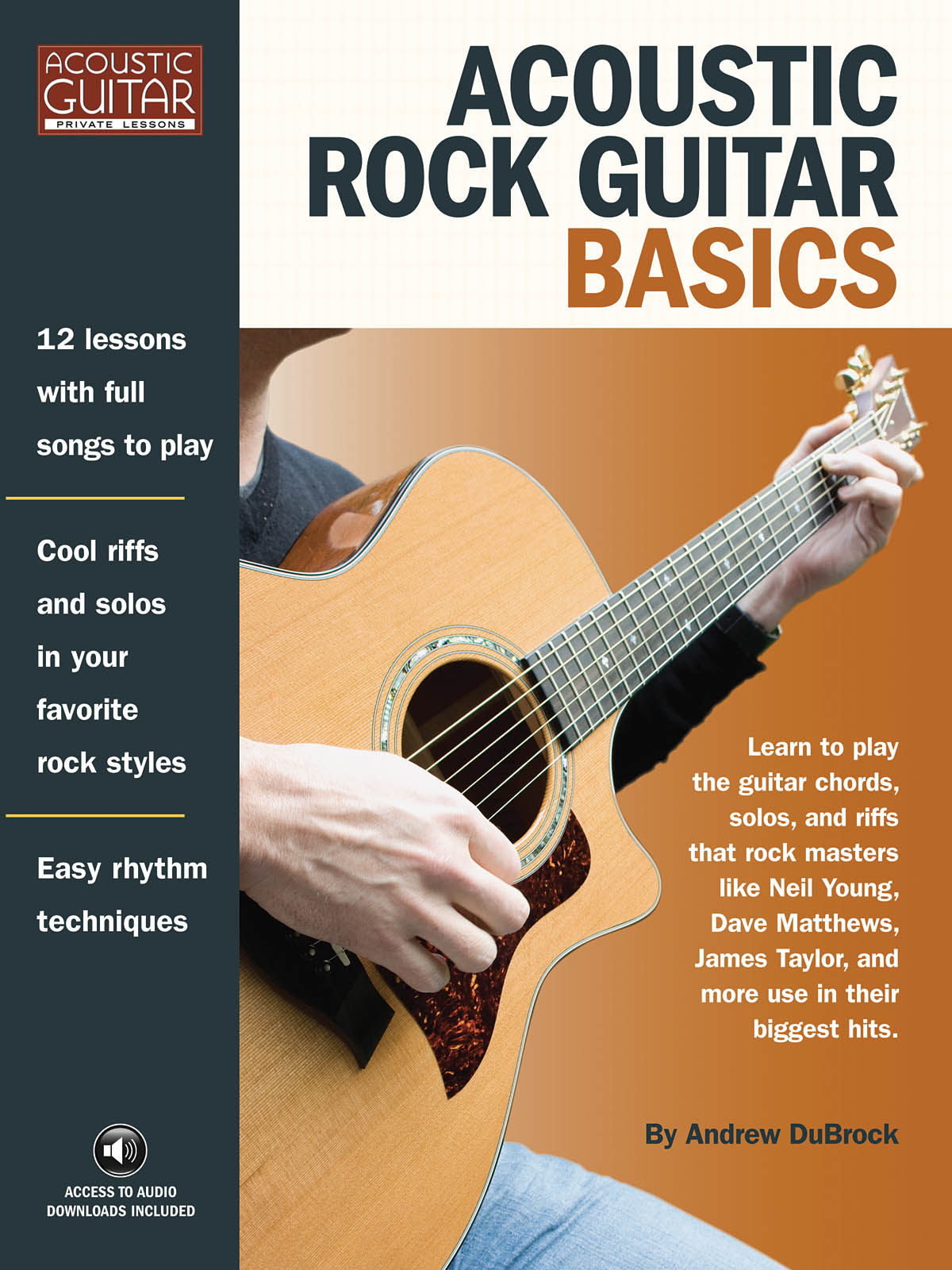 Acoustic Rock Guitar Basics - Access to Audio Downloads Included - pro kytaru