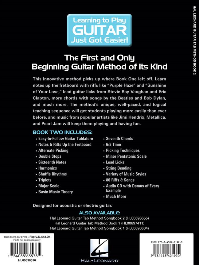 Hal Leonard Guitar TAB Method - učebnice na kytaru