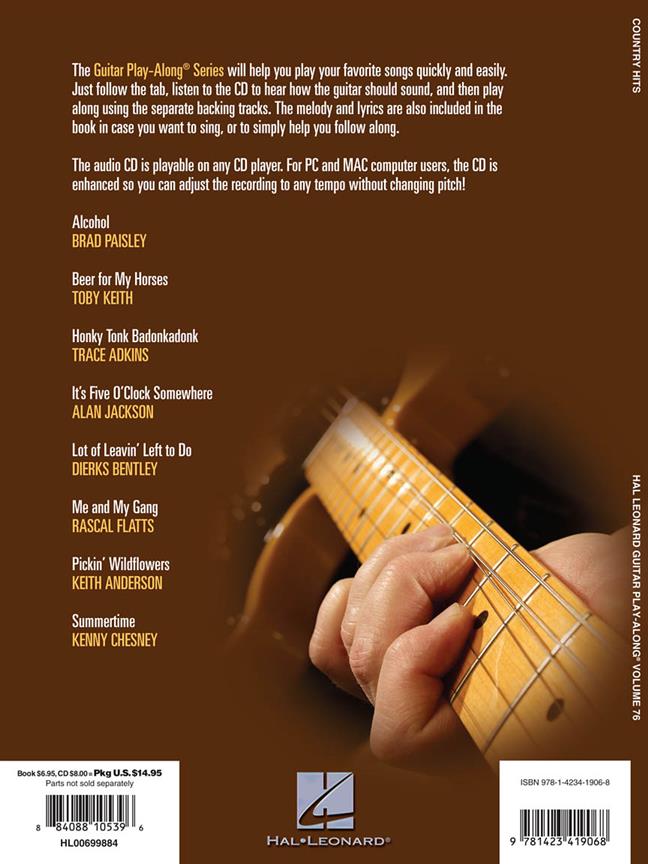 Country Hits - Guitar Play-Along Volume 76