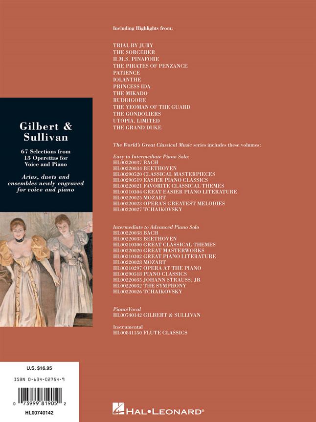 Gilbert & Sullivan (Vocal/Piano) - The World's Great Classical Music