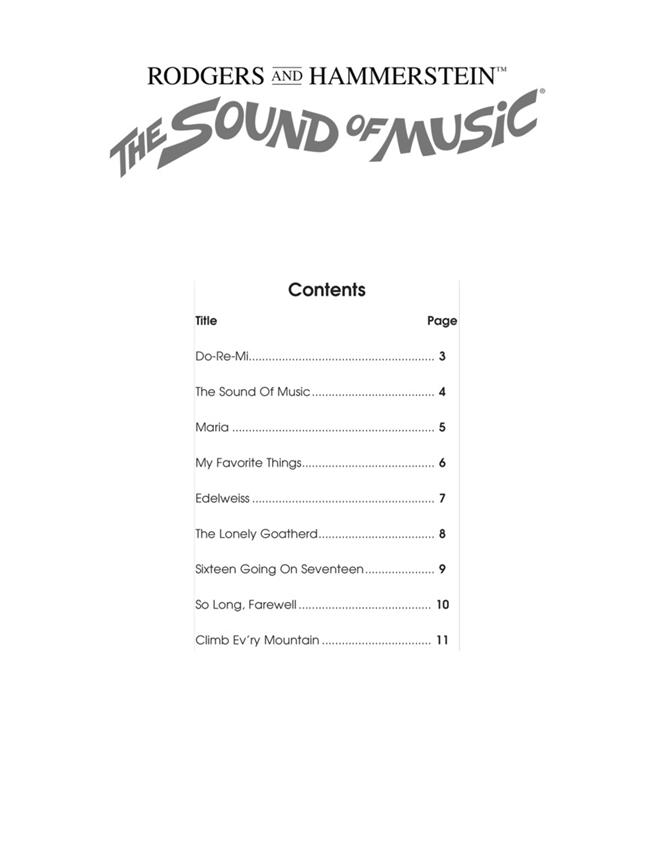 The Sound of Music - Alto Saxophone - Instrumental Play-Along - noty na altový saxofon