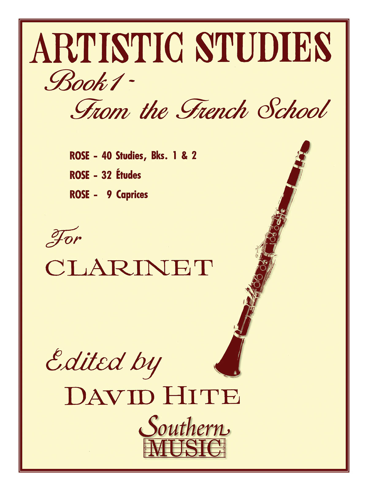 Artistic Studies, Book 1 (French School) - klarinet