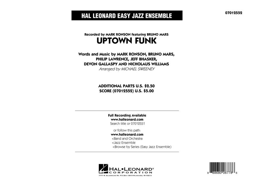 Uptown Funk - pro Jazzový orchestr