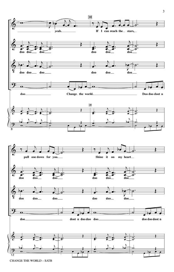 Change The World (SATB) noty pro sbor SATB