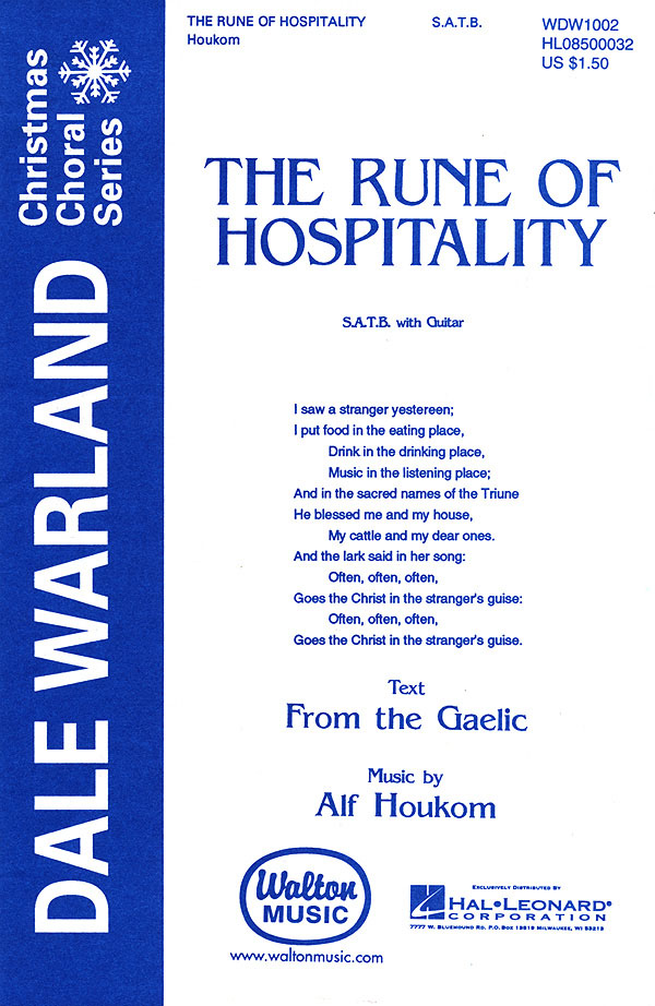 The Rune Of Hospitality noty pro sbor SATB