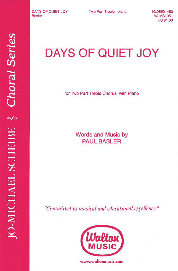 Days of Quiet Joy - pro sbor 2-Part