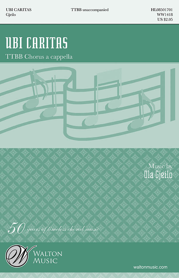 Ubi Caritas - for TTBB Chorus a cappella noty pro sbor TTBB