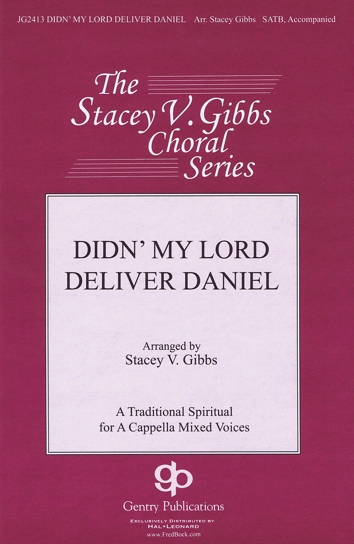 Didn' My Lord Deliver Daniel noty pro sbor SATB