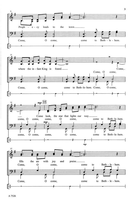 Bethlehem Procession - pro sbor SATB a Cappella