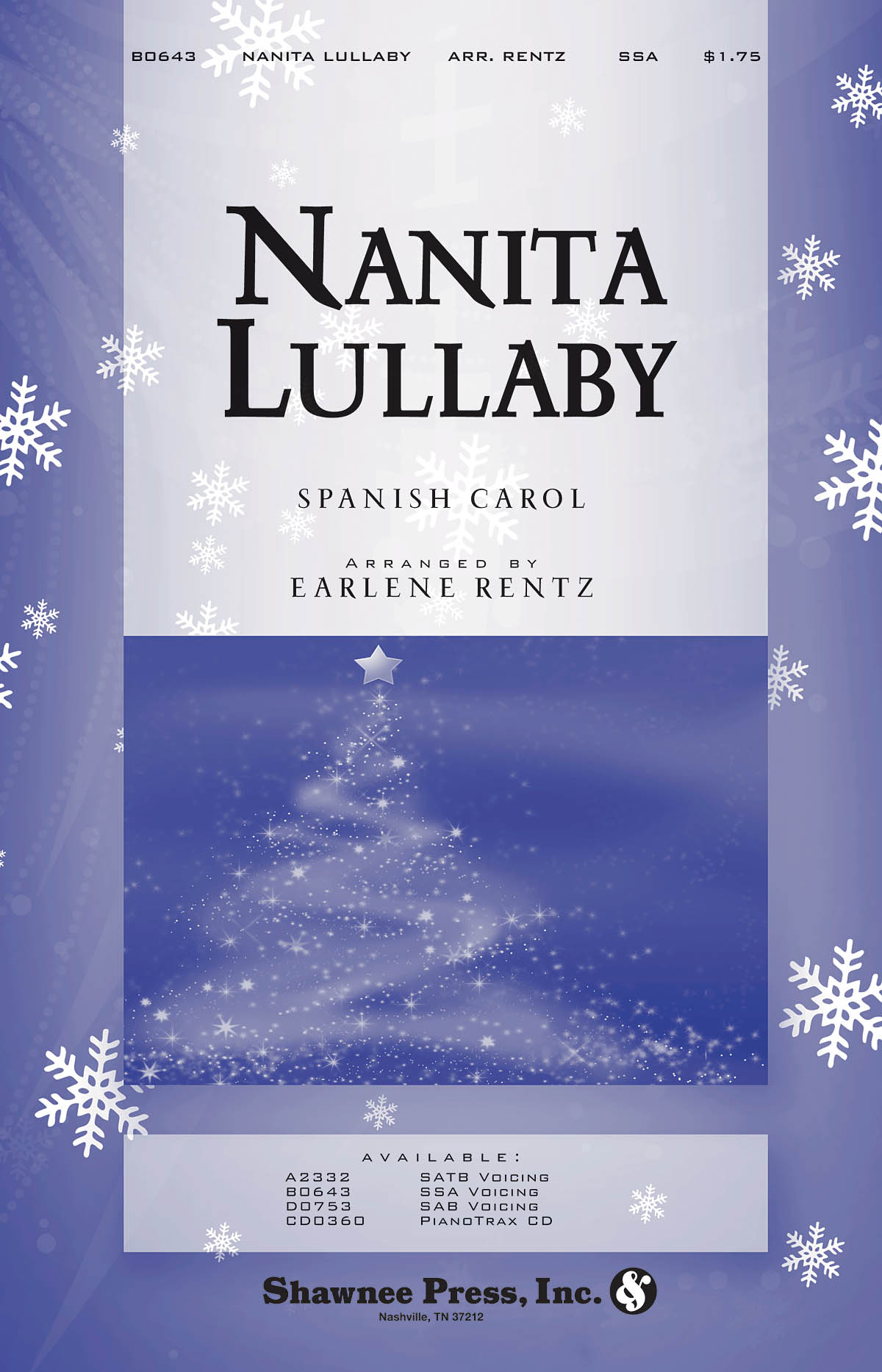Nanita Lullaby - pro sbor SSA