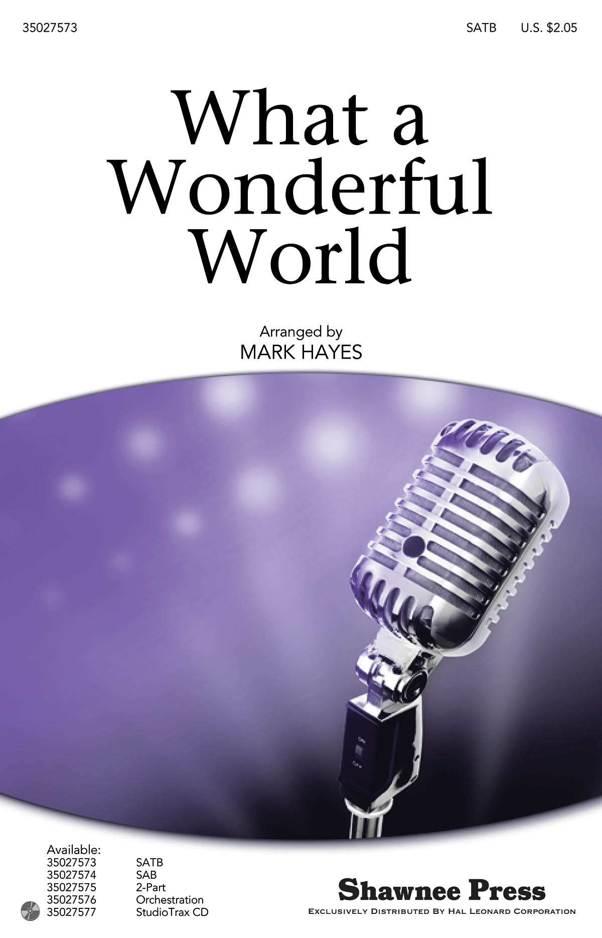 What a wonderful World - pro sbor SATB a klavír