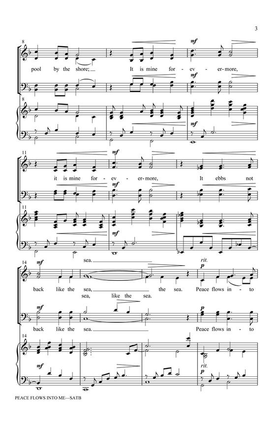 Peace Flows Into Me - pro sbor SATB