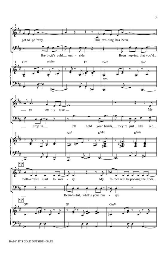 Baby, It's Cold Outside - pro sbor SATB