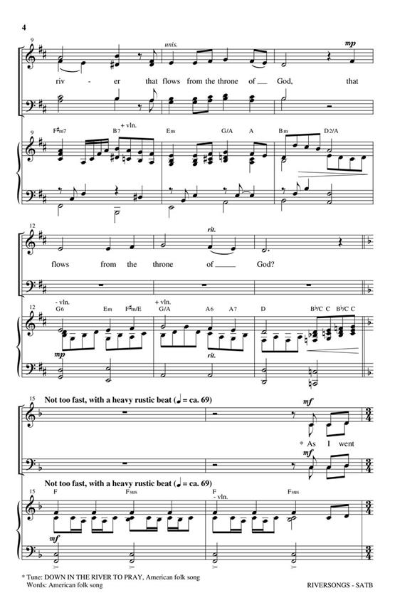 RiverSongs - pro sbor SATB a klavír