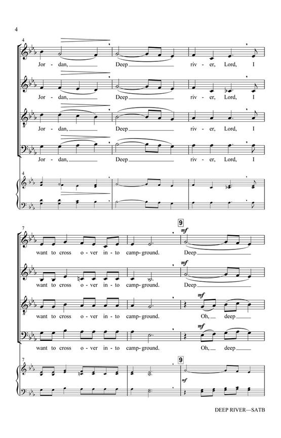 Deep River - pro sbor SATB