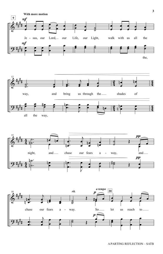 A Parting Reflection - pro sbor SATB a Cappella