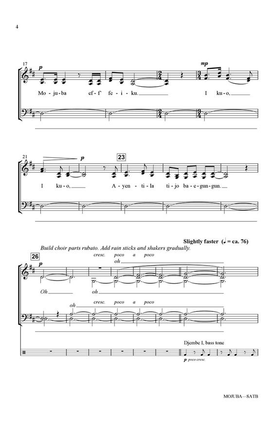 Mojuba - pro sbor SATB