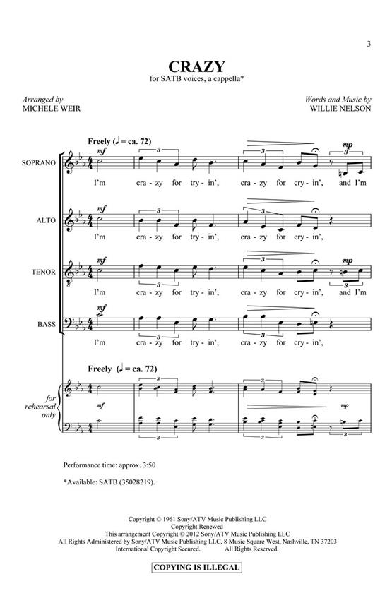 Crazy - pro sbor SATB