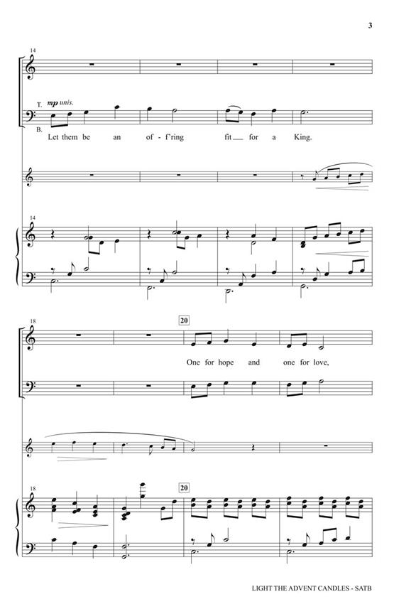 Light the Advent Candles - pro sbor SATB