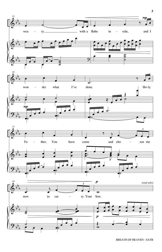 Breath of Heaven - from All Is Well - pro sbor SATB