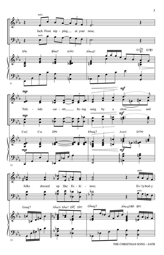 The Christmas Song - (Chestnuts Roasting on an Open Fire) - pro sbor SATB