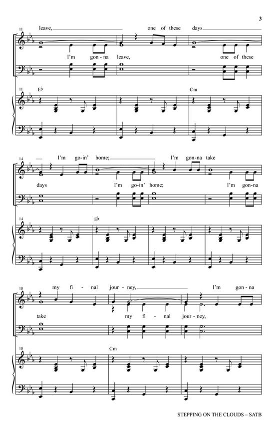 Stepping on the Clouds - pro sbor SATB