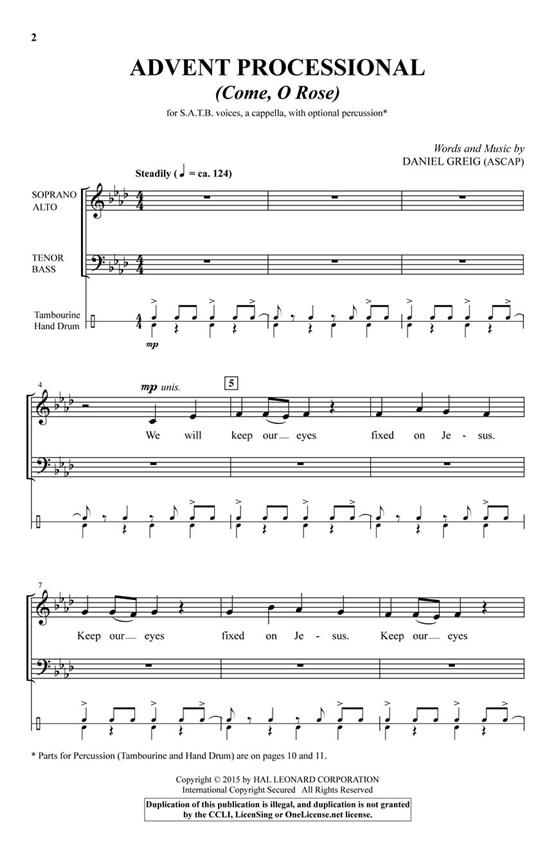 Advent Processional - (Come, O Rose) - pro sbor SATB